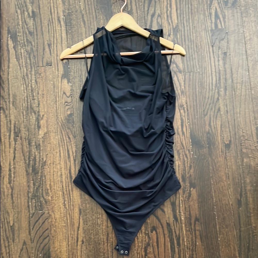 Black Abercrombie Sleeveless Bodysuit sz L